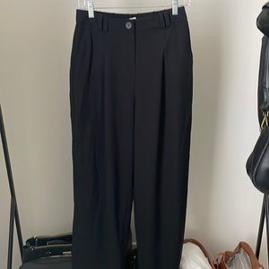 Topshop linen wide leg trouser